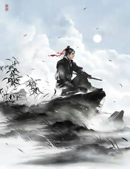 古风插画集锦◆◆执剑倚天门,金乌照寒空.