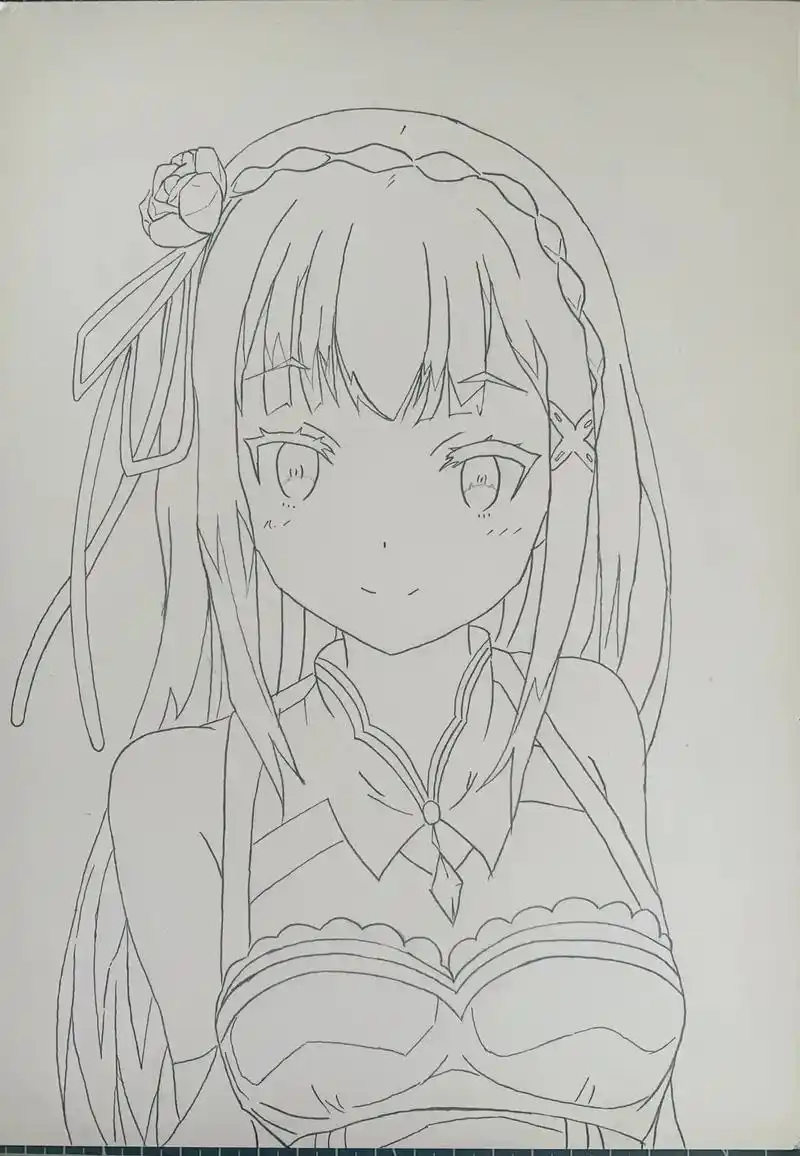 爱蜜莉雅#手绘 #临摹 #画渣日常 #二次元 - 抖音