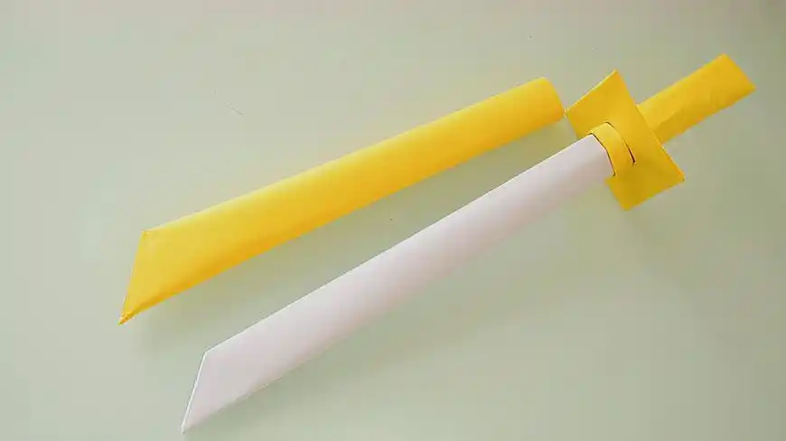 不需要胶水的折纸武器 手工折纸大全-普车都