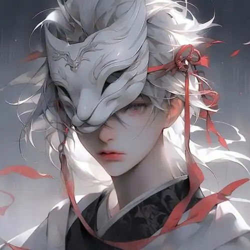 古风面具孤傲头像男