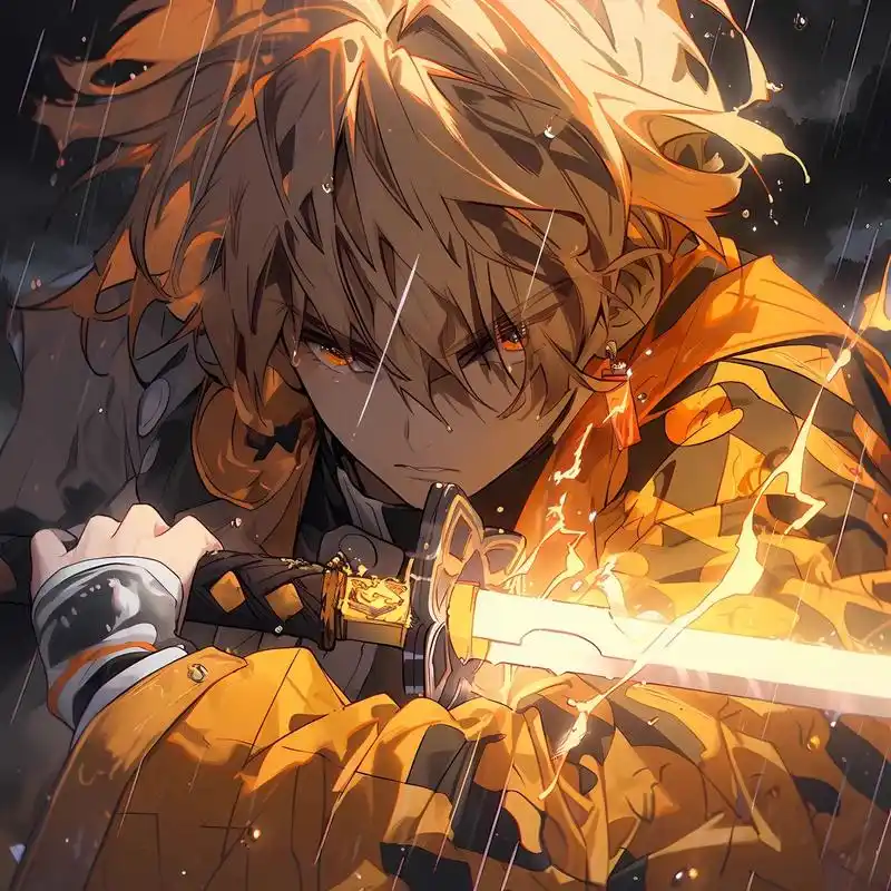 【鬼灭之刃壁纸】我妻善逸|雷之呼吸.从胆小懦弱到强大剑士 # - 抖音