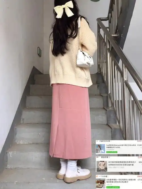甜美粉色裙子的五套搭配真的好温柔