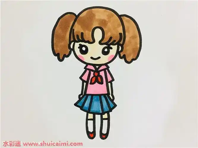 卡通小女孩头像简笔画的小仙女小公主小女孩卡通涂色图片免费下载