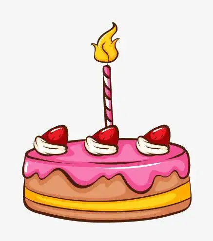 卡通可爱小蛋糕