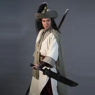影视古装水浒传英雄好汉同款棉麻武侠剑客侠客史进民族服装