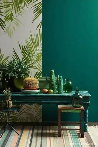 家装空间配色——蓝绿色