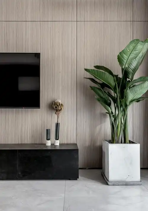 120㎡现代简约电视背景墙装修效果图