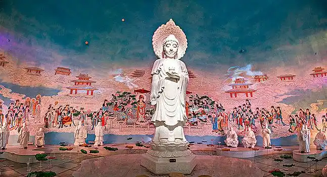 江苏南京秦淮大报恩寺遗址公园,莲池海会