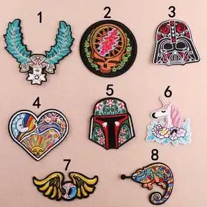 刺绣补衣服的布贴卡通装饰补丁贴百搭破洞可爱修补图案书包贴布贴