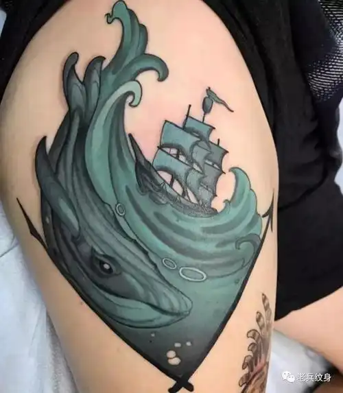 纹身素材第1023期大海