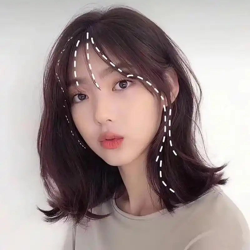 锁骨发气垫烫免打理的烫发