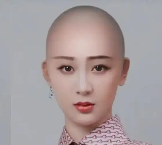 当女明星剃光头,郑爽清秀,杨紫像女王,看到张雪迎:卤蛋本蛋?