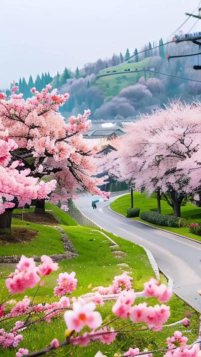 绝美壁纸94漫步樱花春日