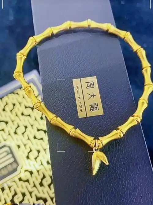 周大福 传承系列新款足金手链周大福传承系列竹节手链寓意:节节高升