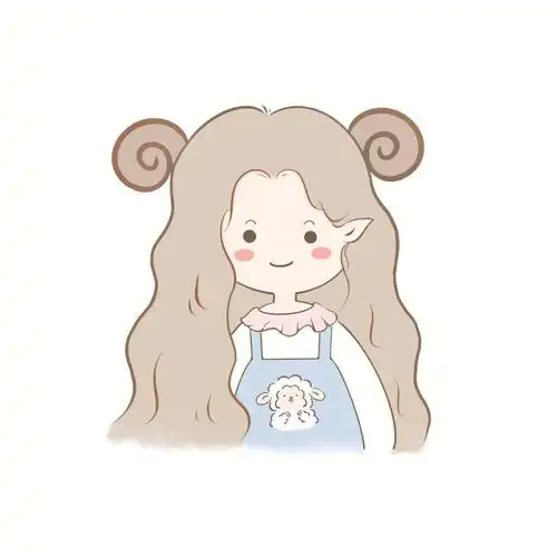 可爱q版头像之白羊座女生卡通头像