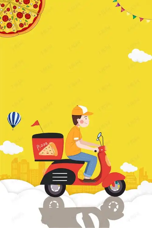 外卖广告海报背景素材