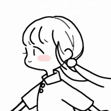 简笔画女头像可爱抖音