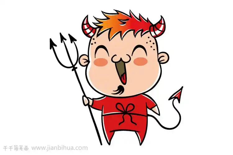 q版恶魔手帐素材简笔画画法