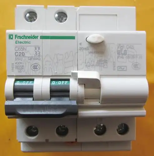 ic65nvigi-20a/2p 施耐德ic65n漏电断路器