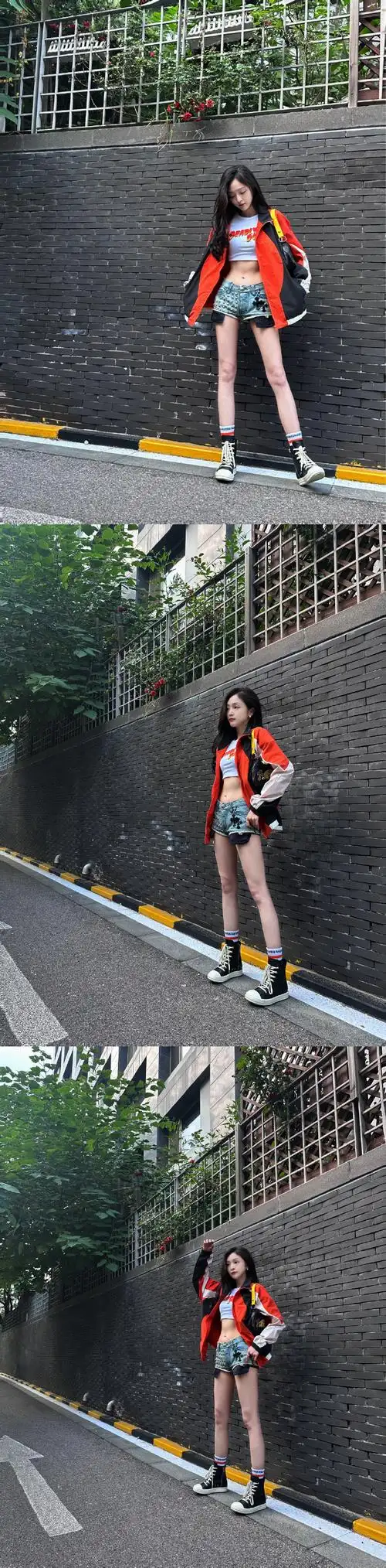 吴宣仪腿精实锤##吴宣仪你真不冷吗