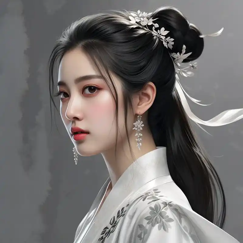 女神,侧颜杀头像95 今天给大家带来一组高冷风格的侧脸女性真人头像