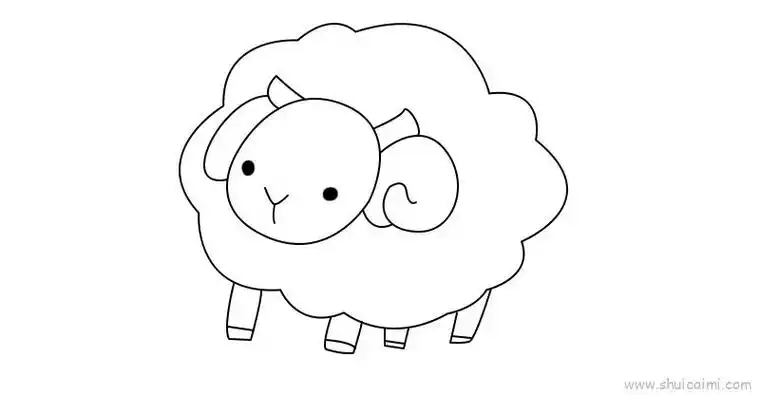 小羊教程儿童画怎么画 小羊教程简笔画步骤