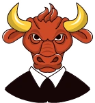 牛人牛头拟人卡通黄色