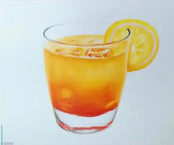 彩铅手绘一杯冰饮的详细教程步骤图