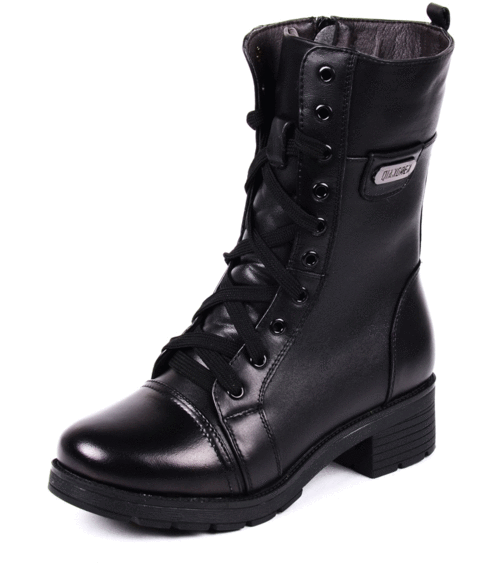 强人3515军靴女特种兵女靴子真皮羊毛军勾棉鞋马丁靴女鞋冬季新款图片