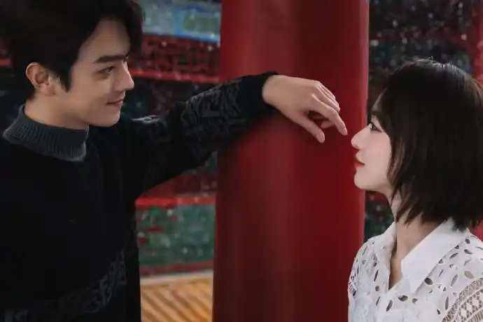 许凯吴谨言一见面就下雪##尚食许凯吴谨言雪景氛围感大片#电视剧尚食