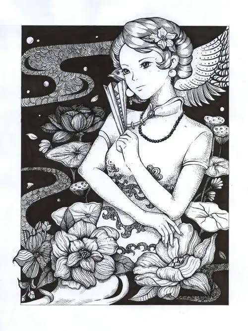 人物黑白装饰画 人物黑白装饰画简单