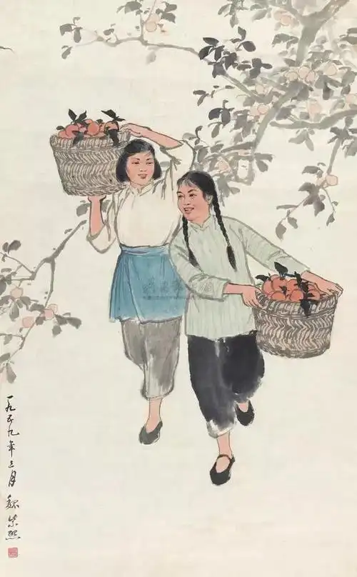 魏紫熙国画作品赏析,一手生活,一手传统_人物画