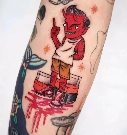 小恶魔91#纹身也清新  #穿孔