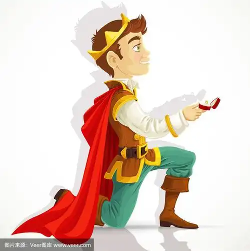 白马王子跪在我面前向我求婚