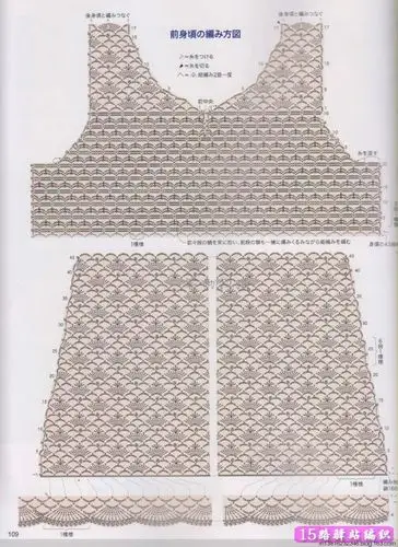 钩编最时尚的春夏美衣图解集合