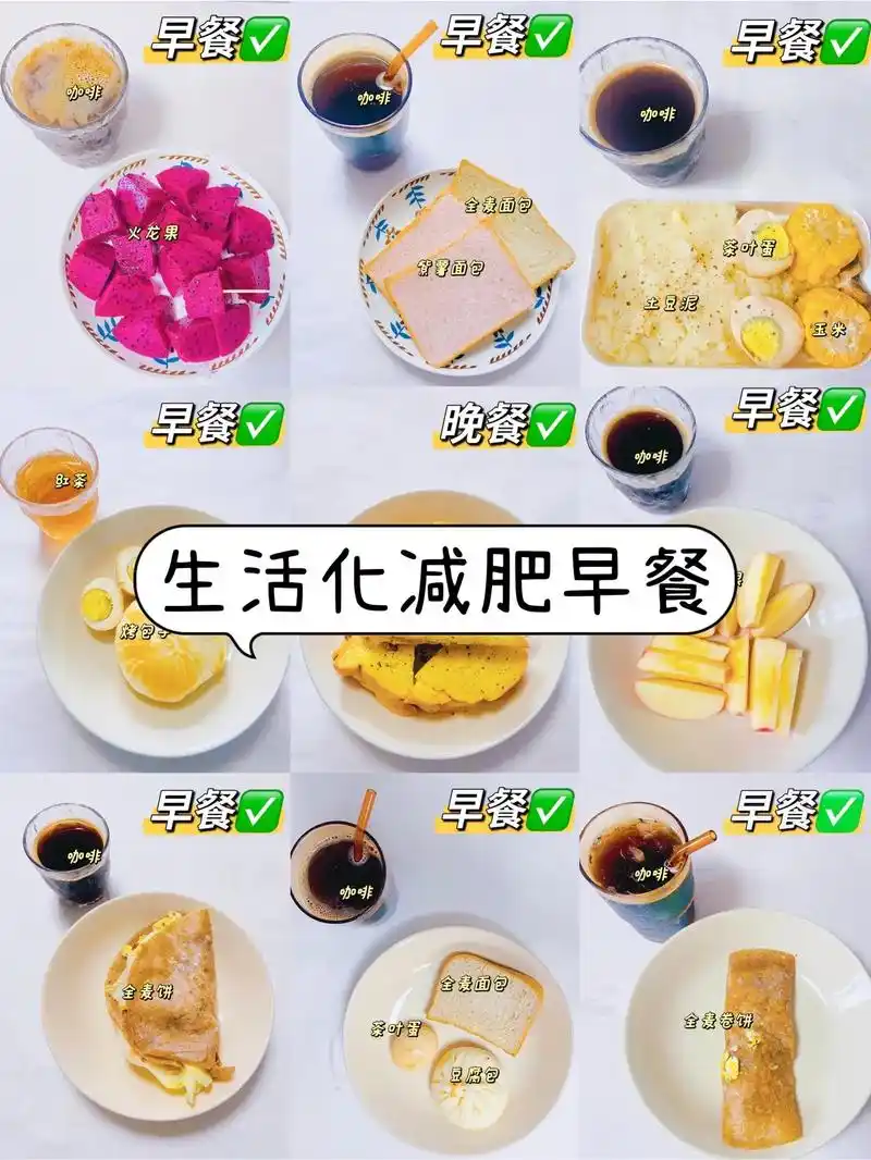新的一周生活化减脂早餐食谱分享!#减肥 一点也不难,难的是 - 抖音