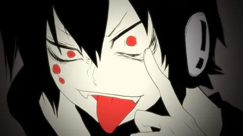 求适合做桌面壁纸的黑白动漫图片.鞠躬.