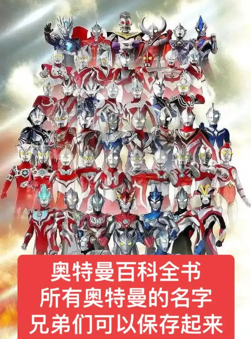 所有奥特曼的名字兄弟们保存起来#奥特曼 - 抖音