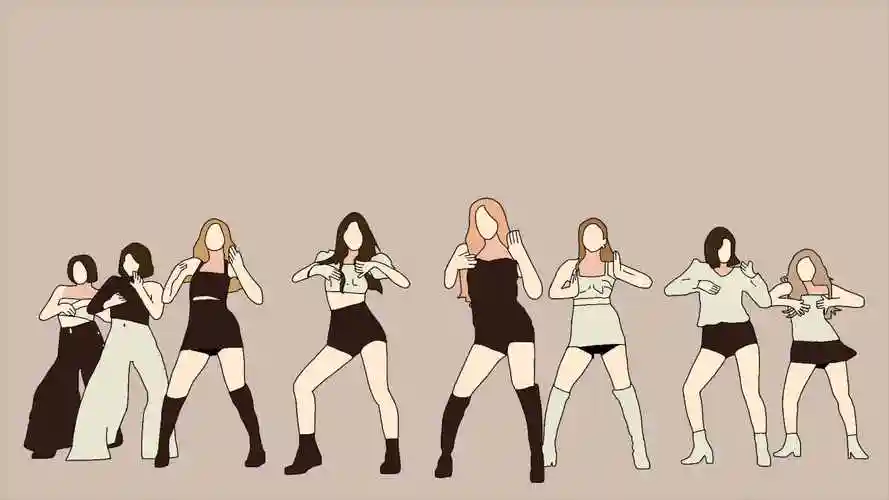 动感舞步卡通人物跳舞视频素材