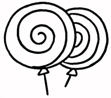 棒棒糖简笔画 - 简单简笔画