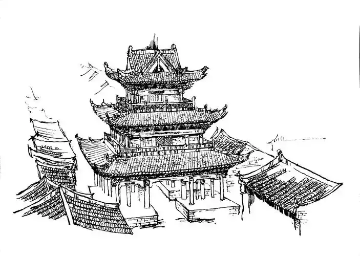 陕北古建筑速写