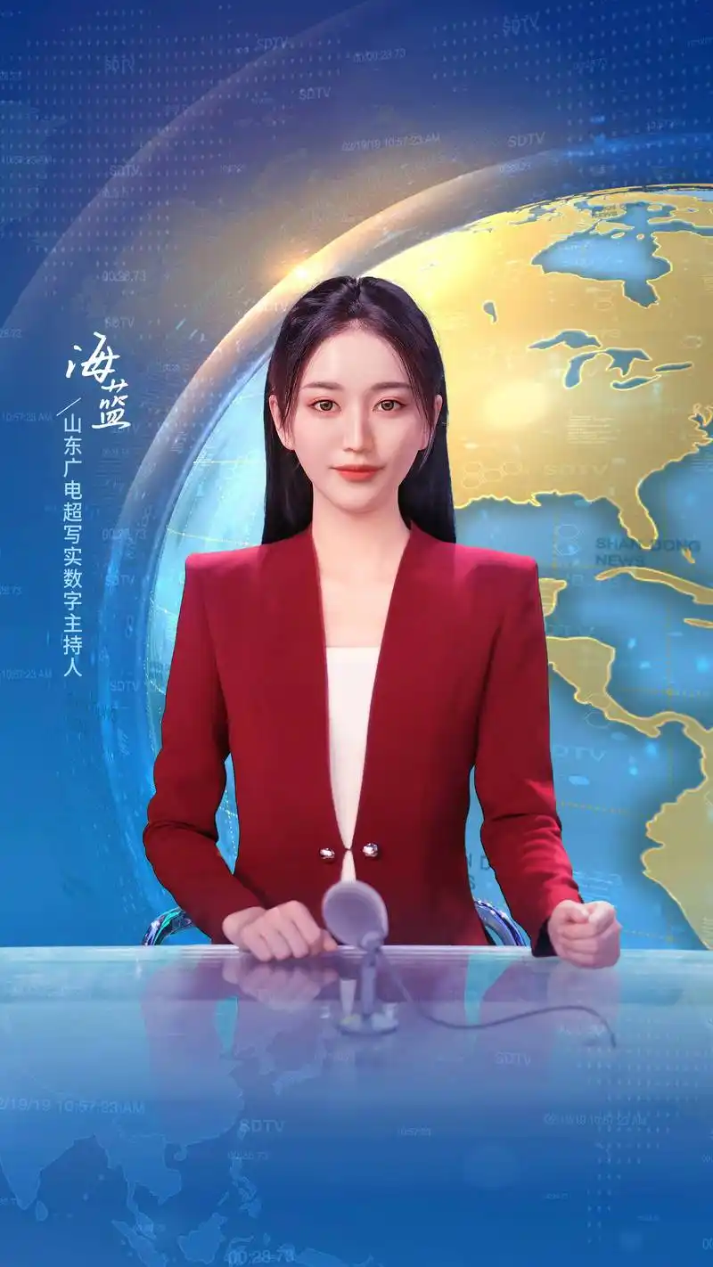 首个亮相卫视新闻联播的数字主持人 ——海蓝