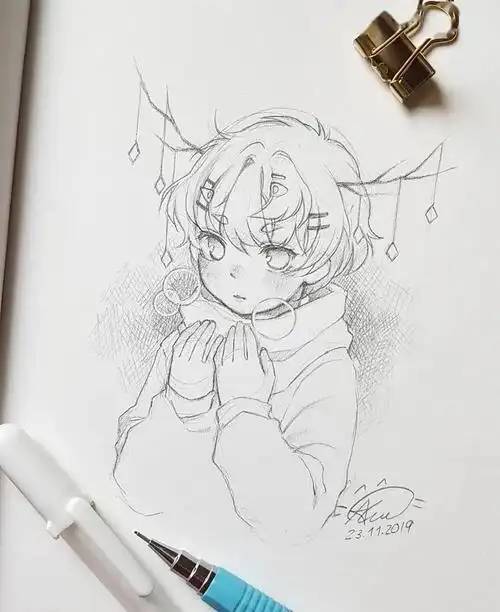 满满干货ins大神教你零基础画出超细腻的动漫人物附超多线稿