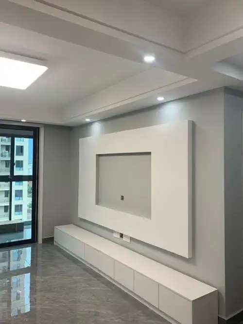 学她家装修全屋灰色调非常耐看电视墙简单又大气值得参考