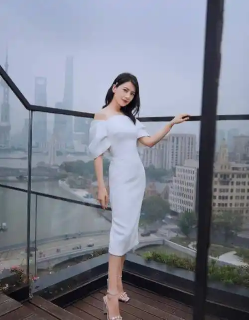 41岁高圆圆近况复出,中年发福穿不下s码,1米65却暴露小短腿_造型_裙子