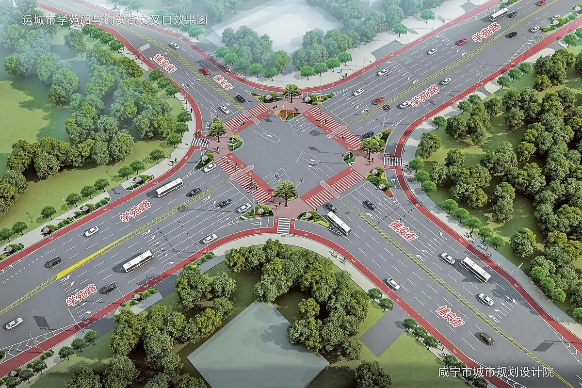 市区7个主要道路交叉口开始实施渠化岛建设