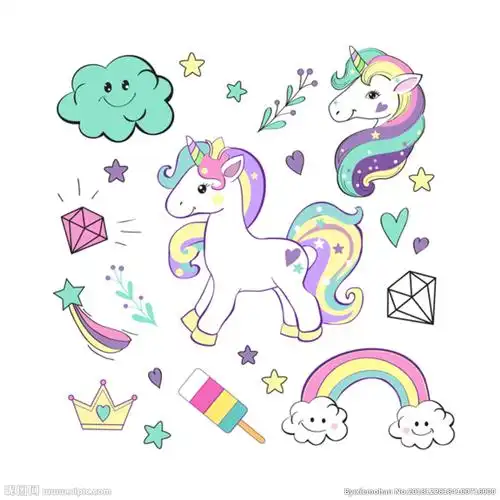 彩虹独角兽设计图__卡通设计_广告设计_设计图库_昵图网nipic.com