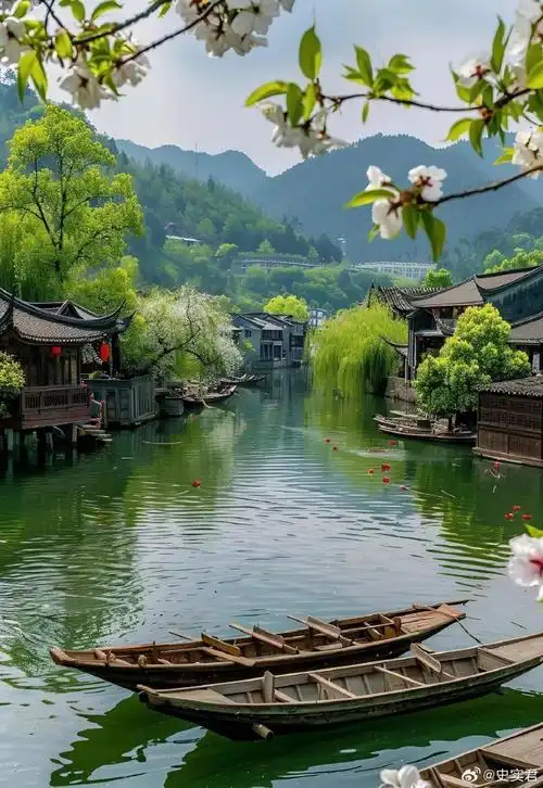 小桥流水人家,风景美如画