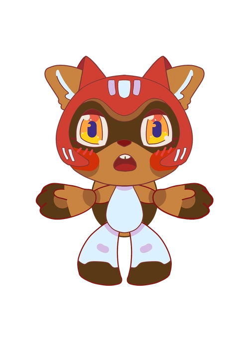 原创ip形象2022北京冬奥会吉祥物q版形象