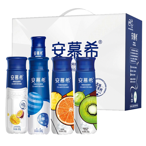伊利安慕希酸奶原味芒果百香果230g 10瓶整箱儿童早餐果粒酸牛奶